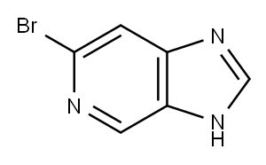 6-溴-1H-咪唑[4,5-C]吡啶 结构式