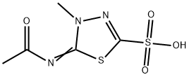 5-(AcetyliMino)-4,5-dihydro-4-Methyl-1,3,4-thiadiazole-2-sulfonic Acid 结构式