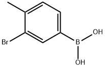 3-溴-4-甲基苯硼酸 结构式