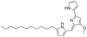 2-(5-Undecyl-2-pyrrolylmethylene)-3-methoxy-5-(2-pyrrolyl)-2H-pyrrole 结构式
