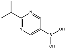 2-Isopropylpyrimidine-5-boronic acid 结构式