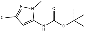 TERT-BUTYL (3-CHLORO-1-METHYL-1H-PYRAZOL-5-YL)CARBAMATE 结构式