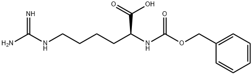 (R)-2-(benzyloxycarbonylaMino)-6-guanidinohexanoic acid 结构式
