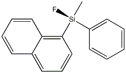 (S)-Methylfluoro(1-naphtyl)phenylsilane 结构式