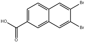 6,7-二溴-2-萘甲酸 结构式
