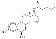 (17β)-Valeryloxyestra-1,3,5(10)-triene-3,6β-diol Valerate 结构式