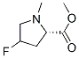 Proline, 4-fluoro-1-methyl-, methyl ester, L- (8CI) 结构式