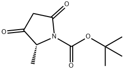 (R)-2-甲基-3,5-二氧吡咯烷-1-羧酸叔丁酯 结构式