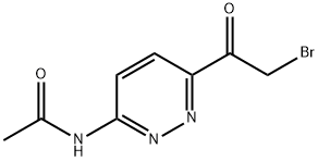 N-(6-(2-溴乙酰基)哒嗪-3-基)乙酰胺 结构式