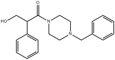 1-(4-苄基吡嗪-1-基)-3-羟基-2-苯基丙烷-1-酮 结构式