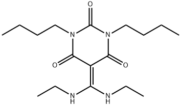 5-(Bis-ethylaMino-Methylene)-1,3-dibutyl-pyriMidine-2,4,6(1H, 3H, 5H)-trione 结构式