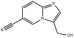 IMidazo[1,2-a]pyridine-6-carbonitrile, 3-(hydroxyMethyl)- 结构式