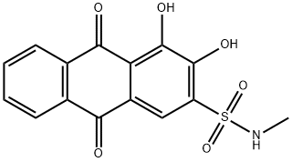 3,4-Dihydroxy-N-Methyl-9,10-dioxo-9,10-dihydroanthracene-2-sulfonaMide 结构式