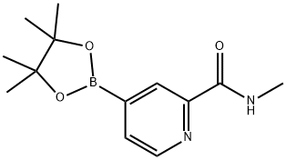 [N-METHYL-4-(4,4,5,5-TETRAMETHYL-1,3,2-DIOXABOROLAN-2-YL)PICOLINAMIDE] 结构式