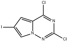 2,4-Dichloro-6-iodo-pyrrolo[2,1-f][1,2,4]triazine 结构式