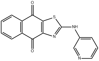 2-(3-吡啶基氨基)萘并[2,3-D]噻唑-4,9-二酮 结构式