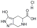 3-Hydroxy-4,5,6,7-tetrahydro-2H-pyrazolo[3,4-c]pyridin-5-carboxylic acid HCl 结构式