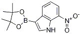 7-硝基-3-(4,4,5,5-四甲基-1,3,2-二氧硼杂环戊烷-2-基)-1H-吲哚 结构式