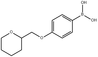 (4-((四氢-2H-吡喃-2-基)甲氧基)苯基)硼酸 结构式