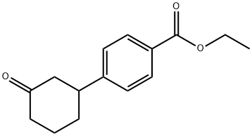 4-(3-氧代环己基)苯甲酸乙酯 结构式