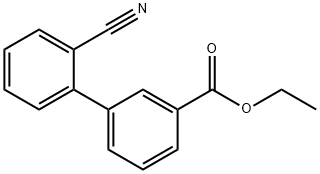 ETHYL 2'-CYANOBIPHENYL-3-CARBOXYLATE 结构式