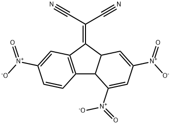 (2,4,7-三硝基-4A,9A-二氢-9H-芴-9-基亚甲基)丙二腈 结构式