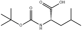 BOC-L-亮氨酸 结构式
