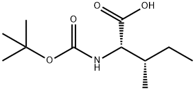 BOC-L-异亮氨酸 结构式