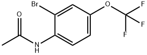 2-溴-4-三氟甲氧基乙酰苯胺 结构式