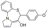 6-(4-methoxyphenyl)pyrrolo(2,1-d)(1,5)benzothiazepin-7(6H)-ol 结构式