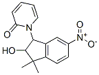 1,1-dimethyl-5-nitro-3-(2-pyridon-1-yl)indan-2-ol 结构式