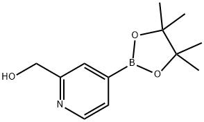 2-HYDROXYMETHYLPYRIDINE-4-BORONIC ACID PINACOL ESTER 结构式