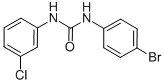 1-(4-bromophenyl)-3-(3-chlorophenyl)urea 结构式
