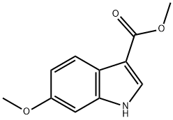 6-甲氧基-1H-吲哚-3-甲酸甲酯 结构式