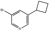 3-broMo-5-cyclobutylpyridine 结构式