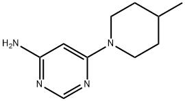 6-(4-甲基哌啶-1-基)嘧啶-4-胺 结构式