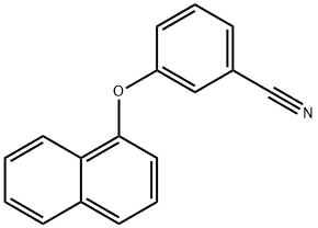 3-(1-萘氧基)苯腈 结构式