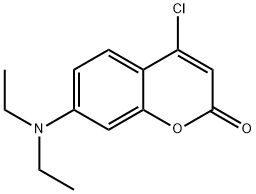 Coumarin, 4-chloro-7-diethylamino- 结构式