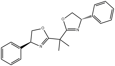 (S,S)-2,2'-异丙亚基双(4-苯基-2-恶唑啉) 结构式