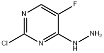 2-氯-5-氟-4-肼基嘧啶 结构式