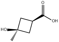 顺式-3-羟基-3-甲基环丁烷羧酸 结构式