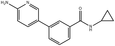 3-(6-AMinopyridin-3-yl)-N-cyclopropylbenzaMide 结构式