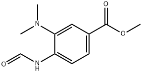 3-(二甲氨基)-4-甲酰氨基苯甲酸甲酯 结构式