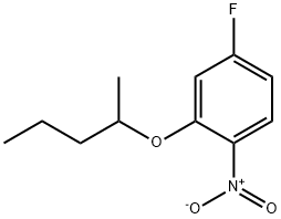 4-氟-1-硝基-2-(戊-2-基氧基)苯 结构式