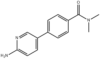 4-(6-AMinopyridin-3-yl)-N,N-diMethylbenzaMide 结构式
