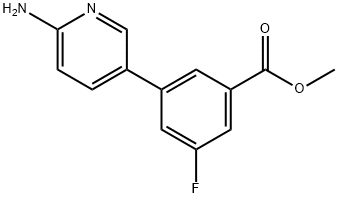 Methyl 3-(6-aMinopyridin-3-yl)-5-fluorobenzoate 结构式