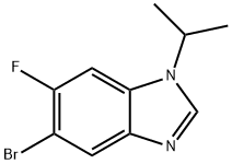 5-溴-6-氟-1-异丙基-1H-苯并[D]咪唑 结构式