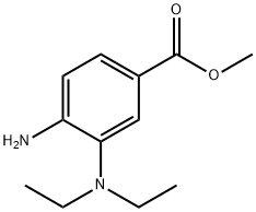 4-氨基-3-(二乙氨基)苯甲酸甲酯 结构式