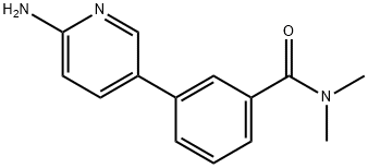 3-(6-AMinopyridin-3-yl)-N,N-diMethylbenzaMide 结构式