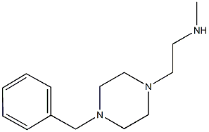 2-(4-BENZYLPIPERAZIN-1-YL)-N-METHYLETHANAMINE 结构式